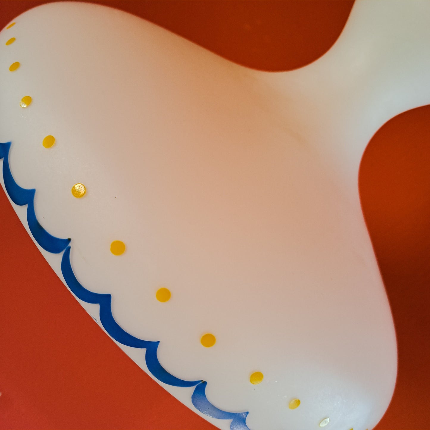 Opaline Glass Atomic UFO Pendant Light 1960s