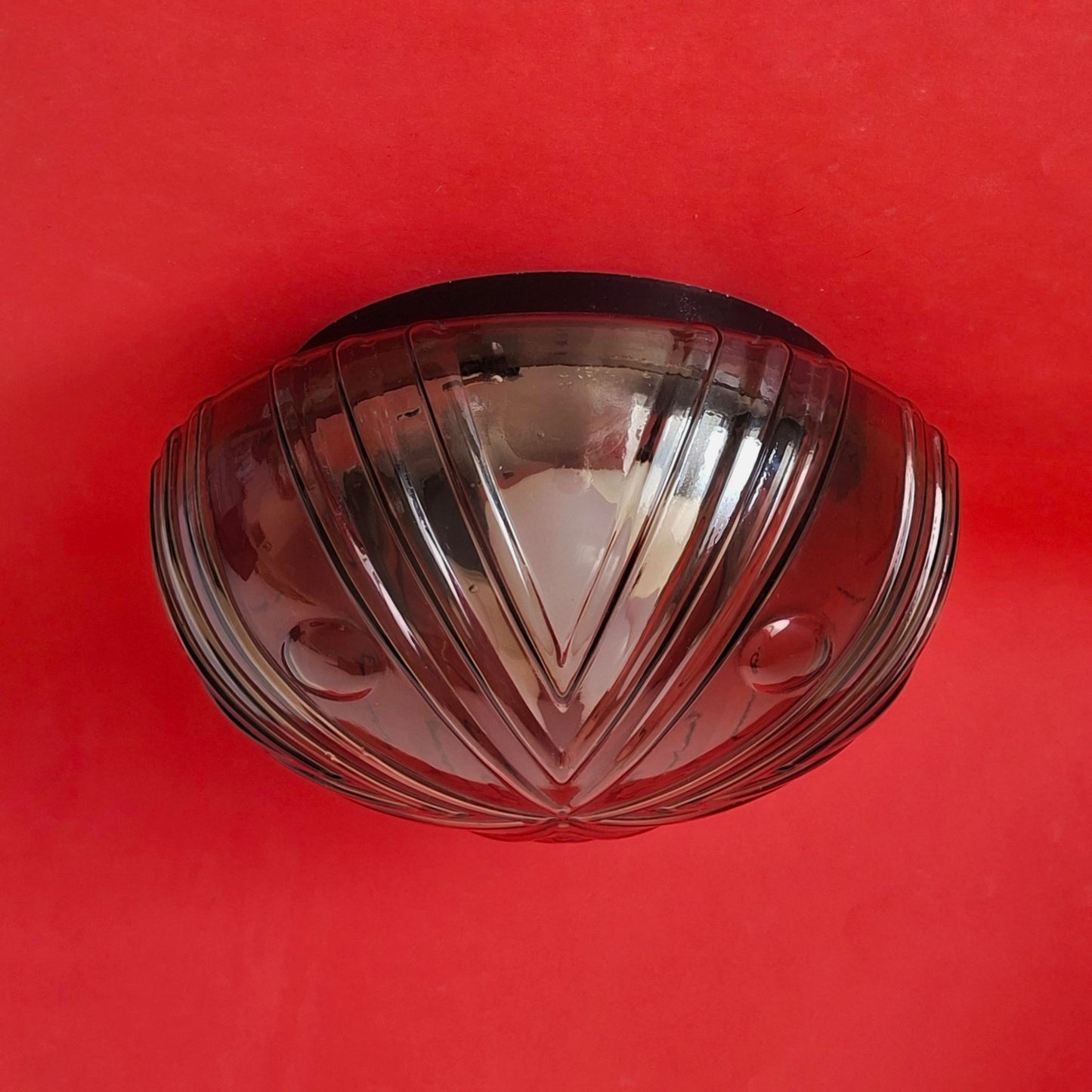 Art Deco Glass Sconce Mid Century Dome Ceiling Light
