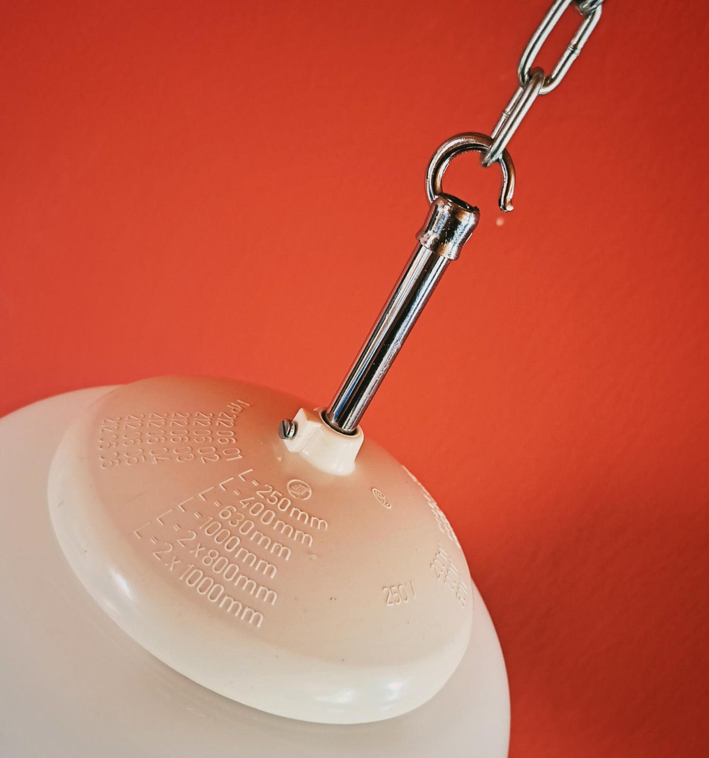 Mid Century Opaline Glass Schoolhouse Pendant Lights