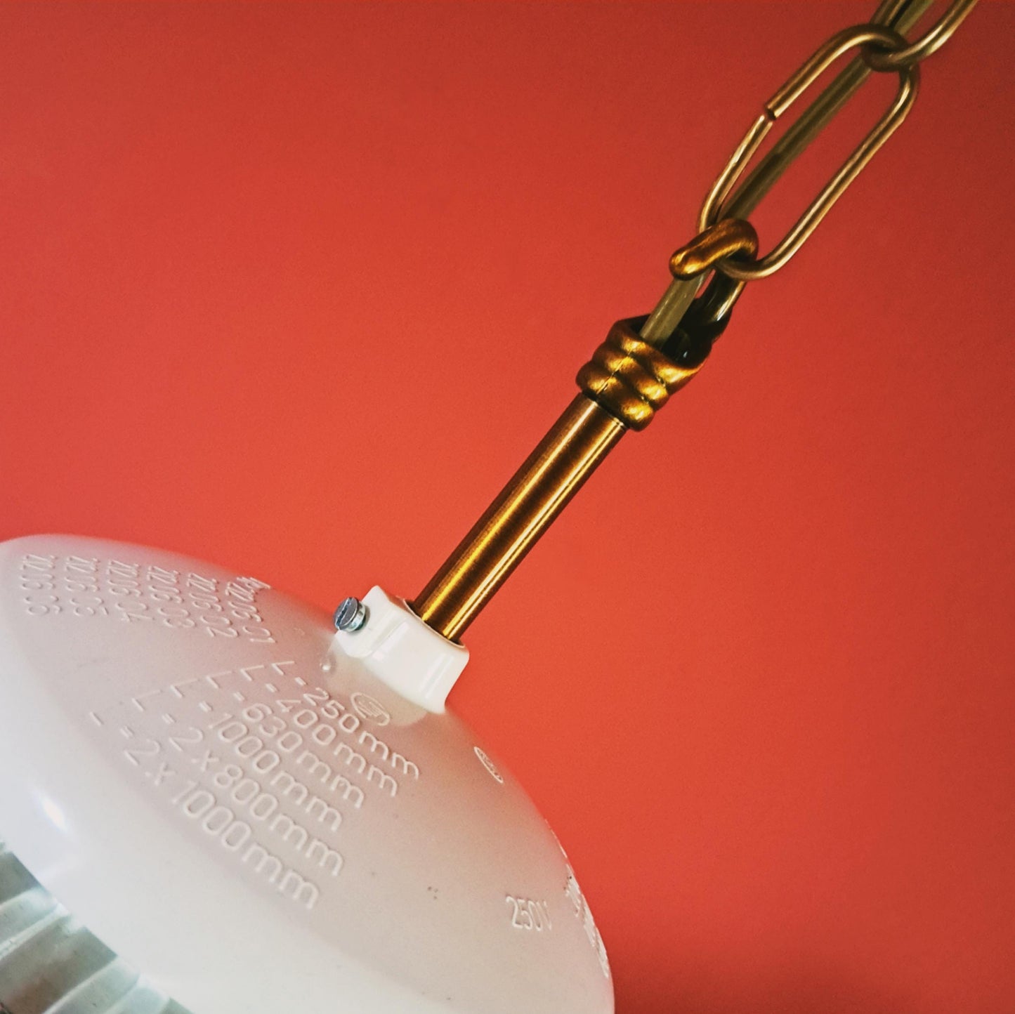 3 x Mid Century Glass Globe Pendant Lights MULTIPLES AVAILABLE