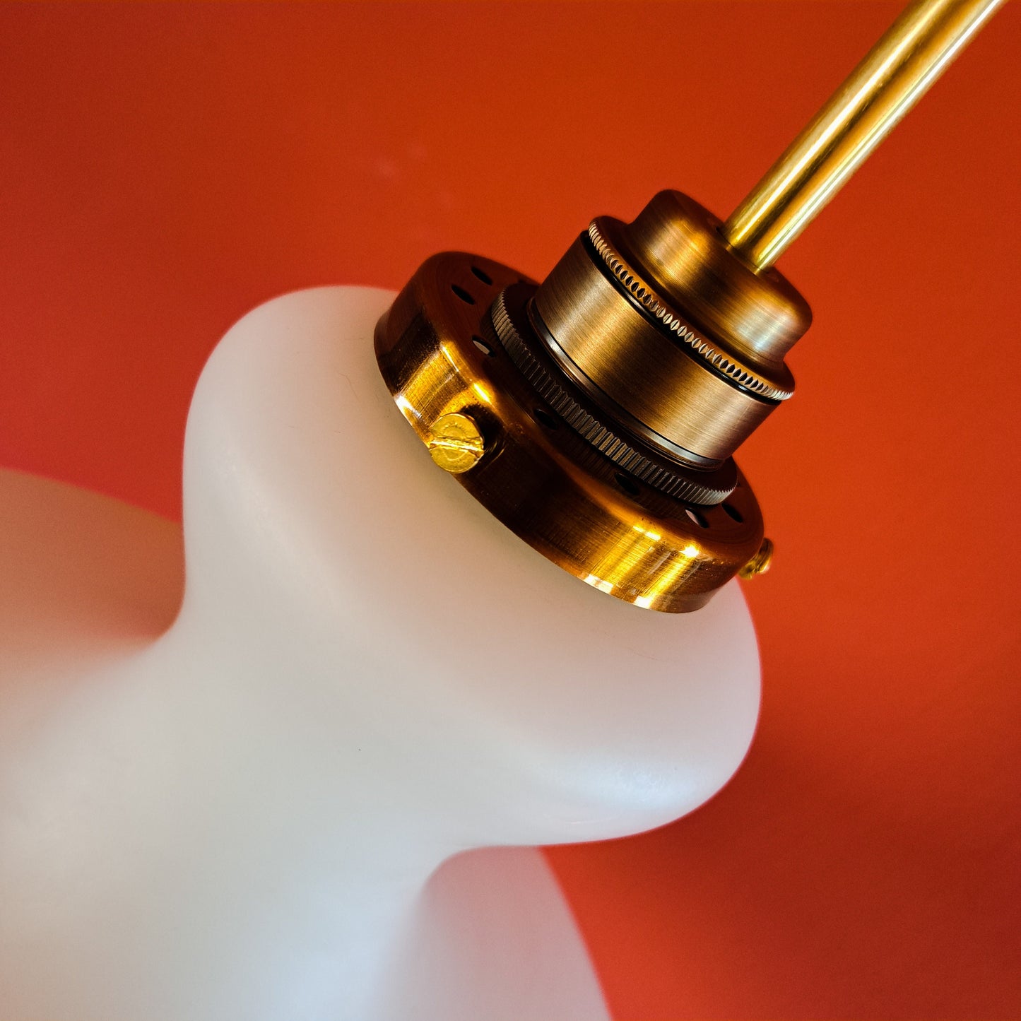 Opaline Glass Atomic UFO Pendant Light 1960s