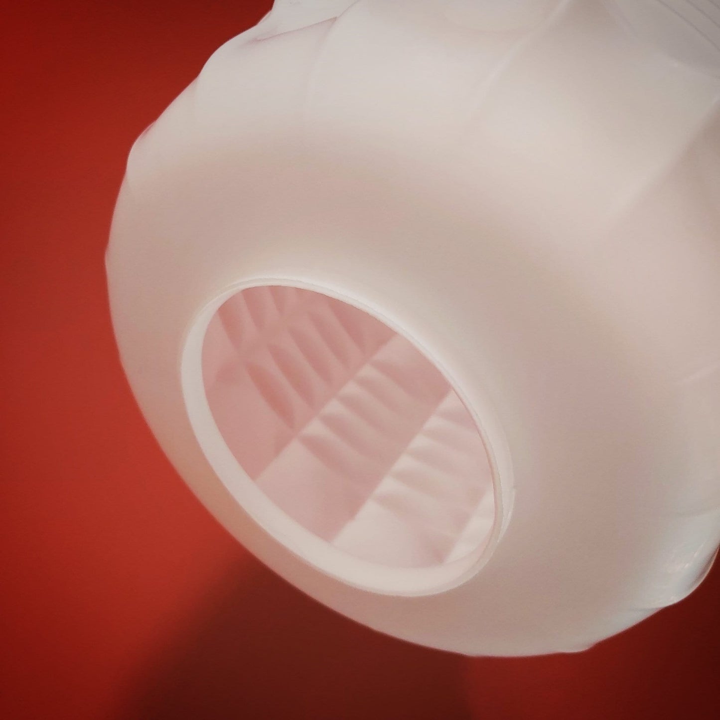 Mid Century Modern Brutalist Opaline Glass Pendant Light MULTIPLES AVAILABLE