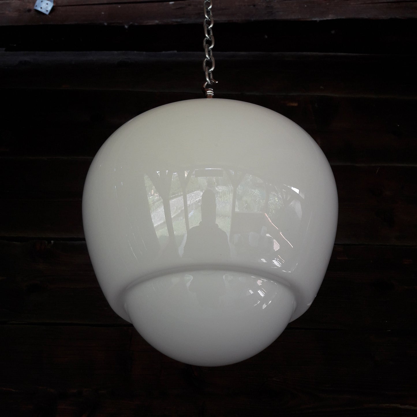 Vintage Schoolhouse Opaline Glass Pendant Lights MULTIPLES AVAILABLE