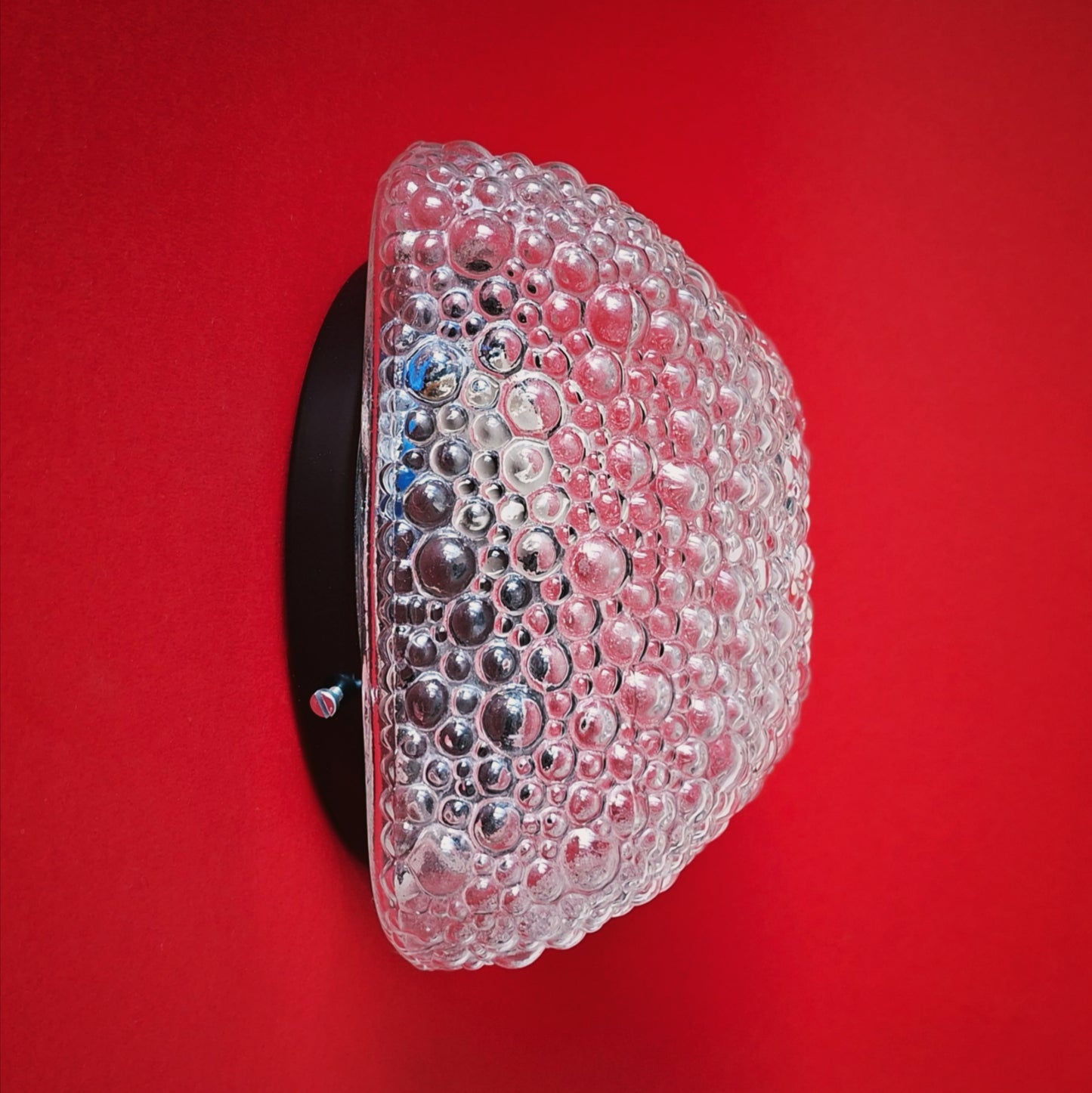 Square Clear Bubble Glass Ceiling Wall Sconce Lights MULTIPLES AVAILABLE