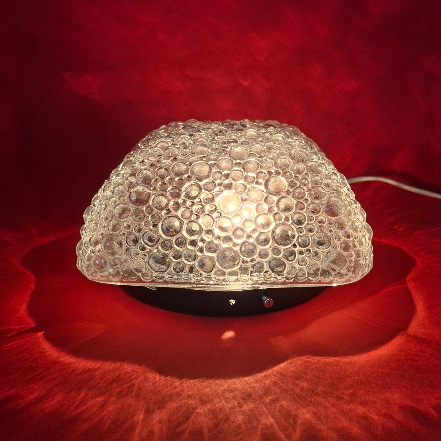 Square Clear Bubble Glass Ceiling Wall Sconce Lights MULTIPLES AVAILABLE