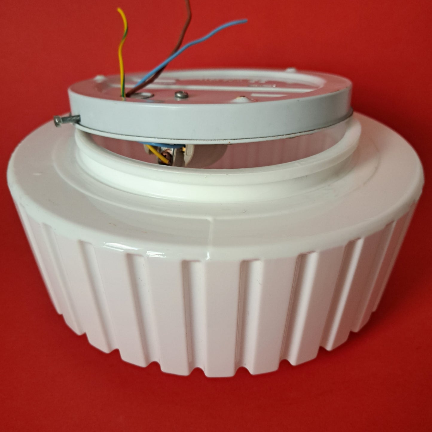 Vintage Geometric Mandala Opaline Glass Wall Sconce MULTIPLES AVAILABLE