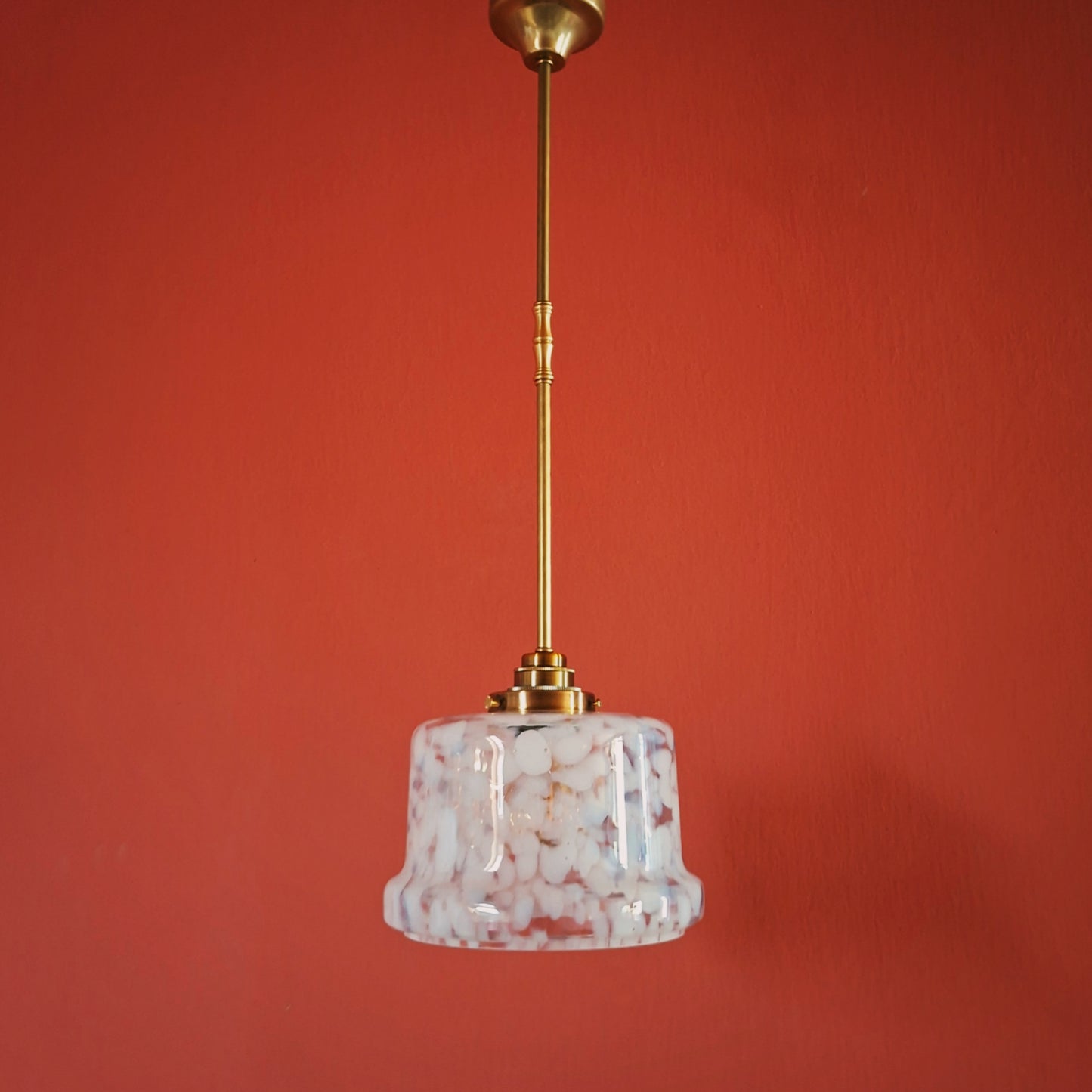 3 x Vintage Murano Glass Pendant Lights Kitchen Island Dining Ceiling Lights 1970s