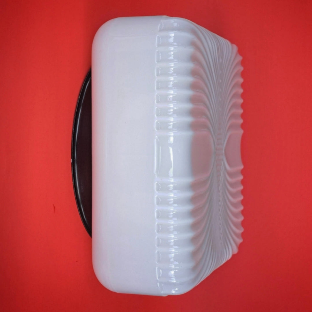 Mid Century Opaline Glass Wall Ceiling Square Sconce