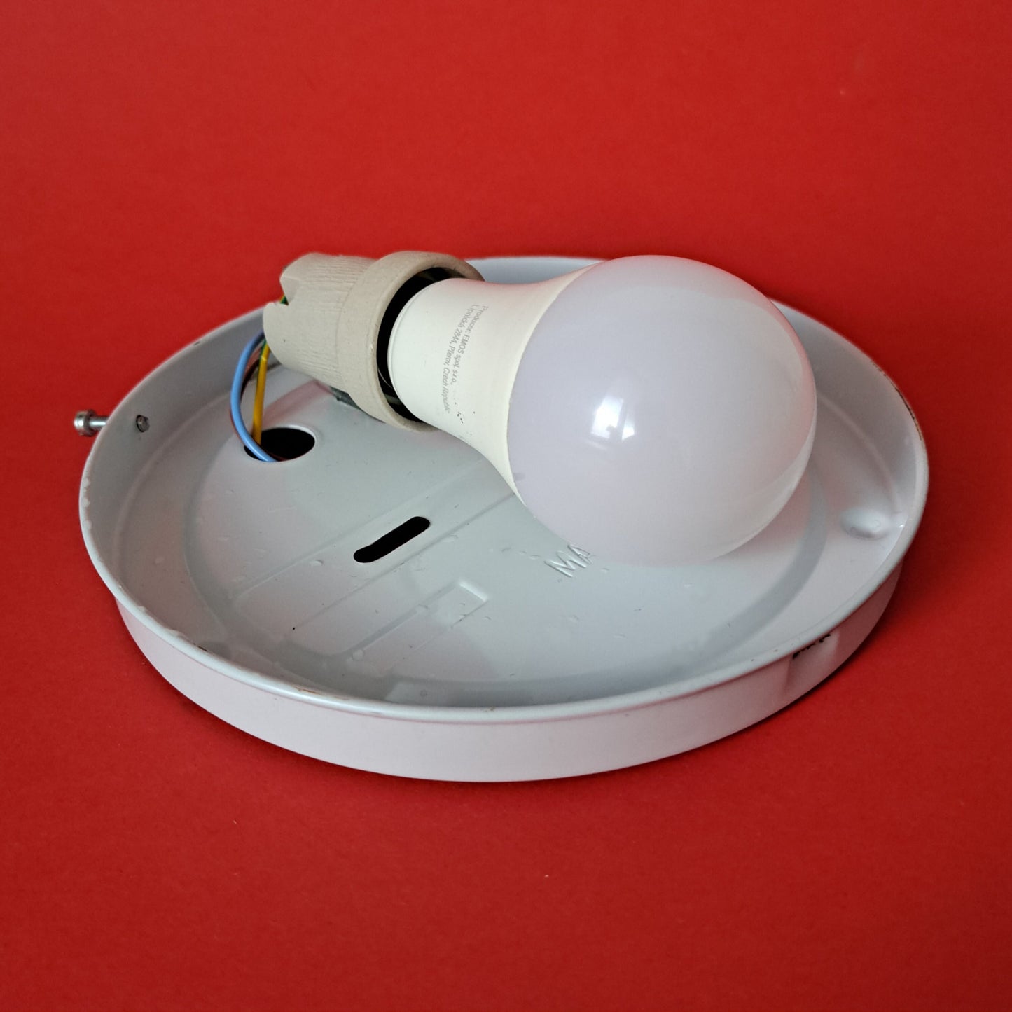 Vintage Geometric Mandala Opaline Glass Wall Sconce MULTIPLES AVAILABLE