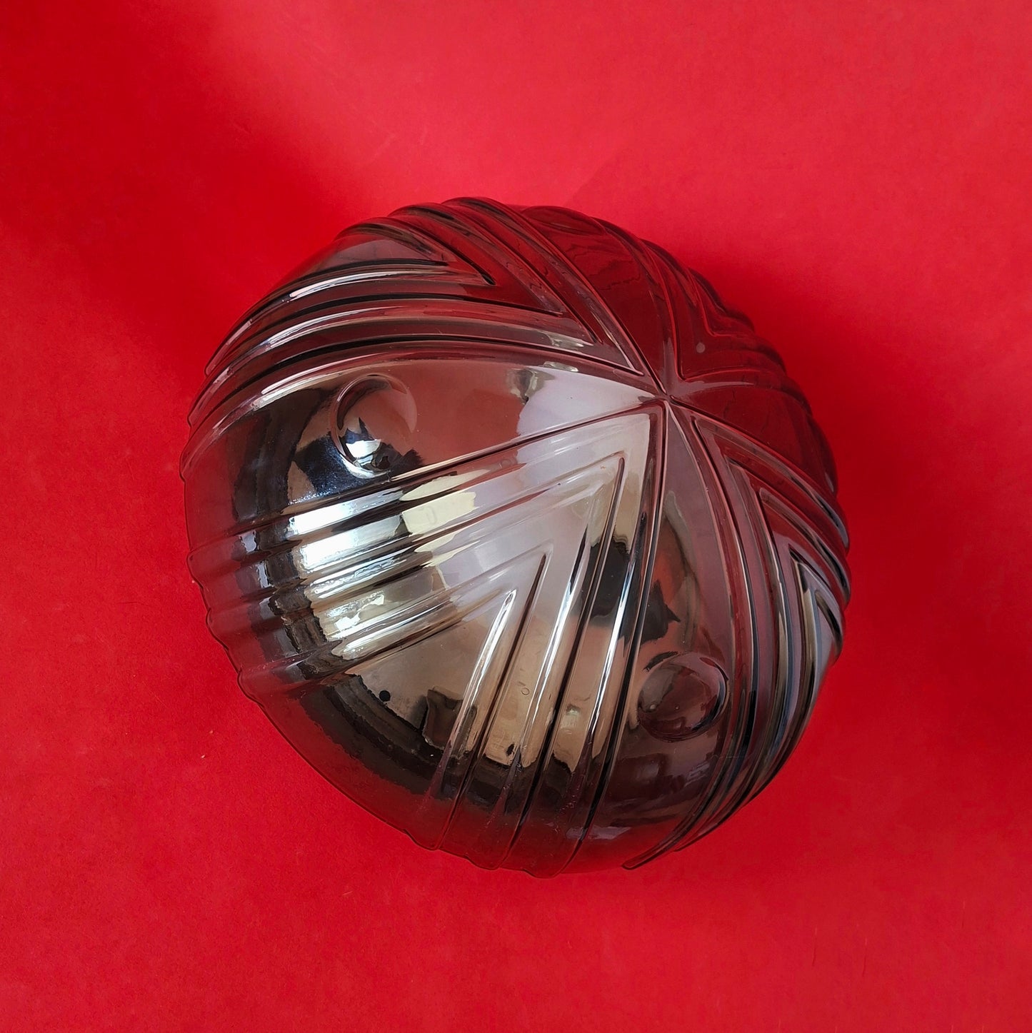 Art Deco Glass Sconce Mid Century Dome Ceiling Light