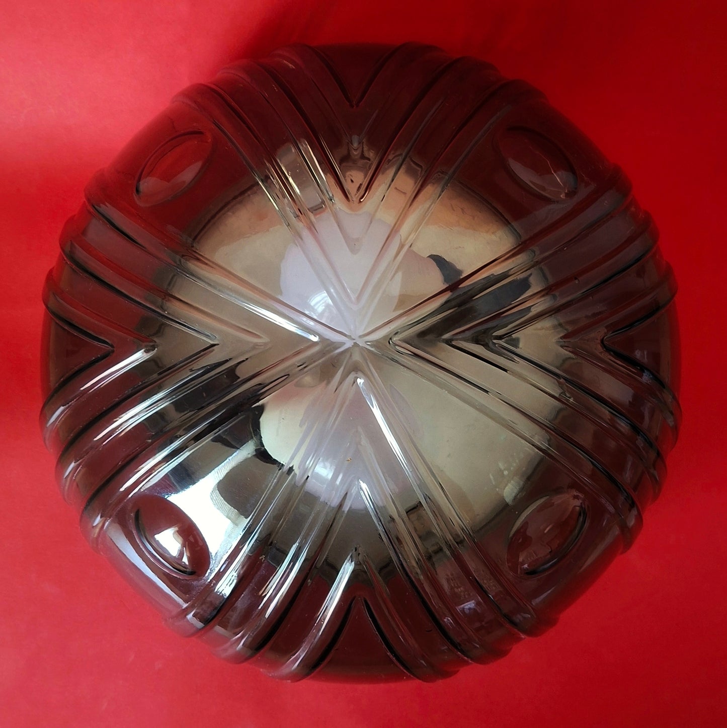 Art Deco Glass Sconce Mid Century Dome Ceiling Light