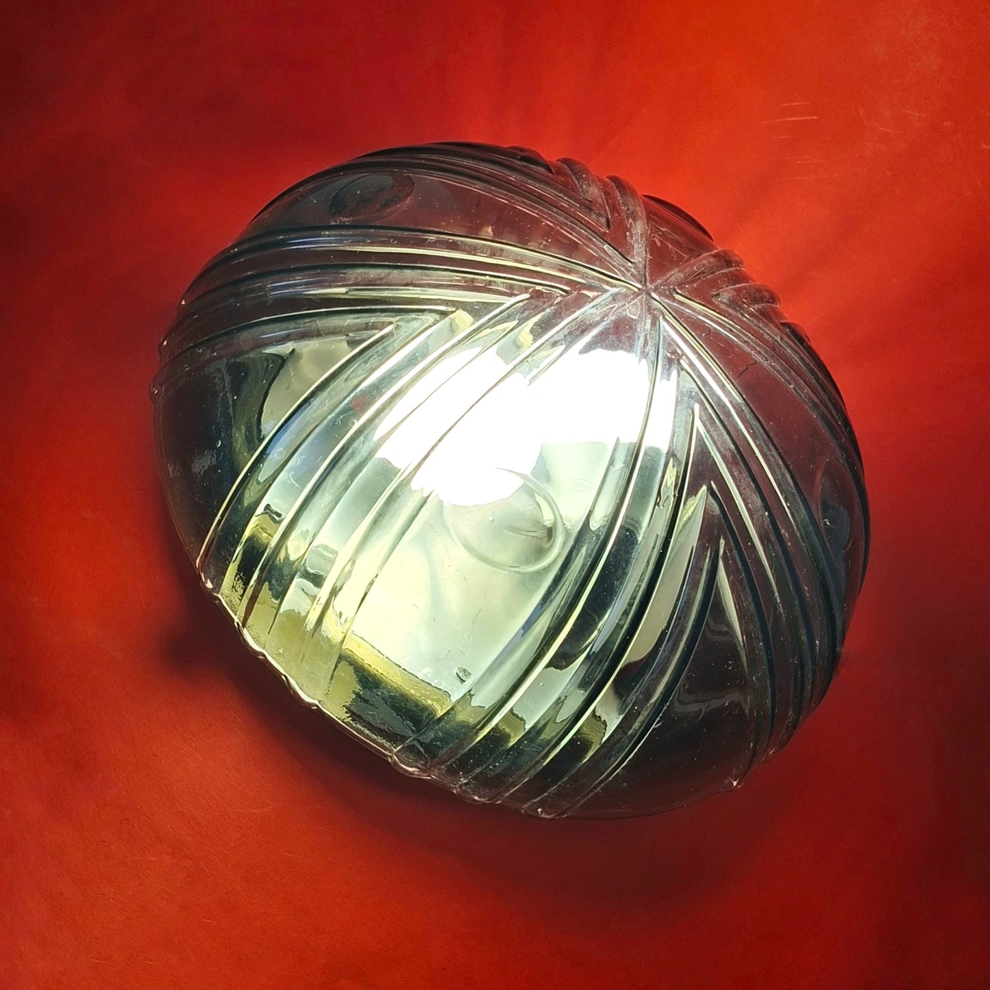 Art Deco Glass Sconce Mid Century Dome Ceiling Light