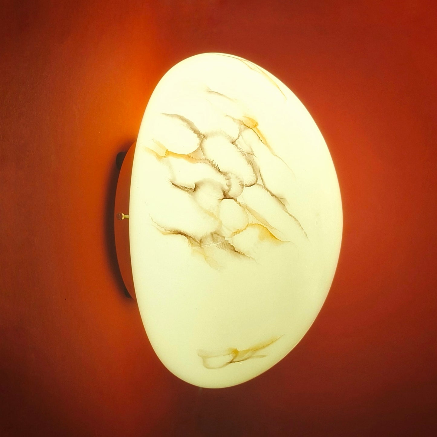 Opaline Glass Sconce Murano Glass Wall Ceiling Light (2 Available)