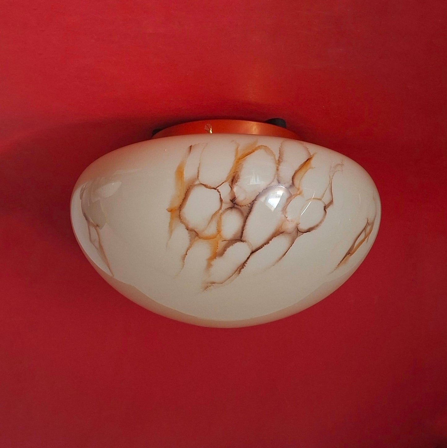 Opaline Glass Sconce Murano Glass Wall Ceiling Light (2 Available)