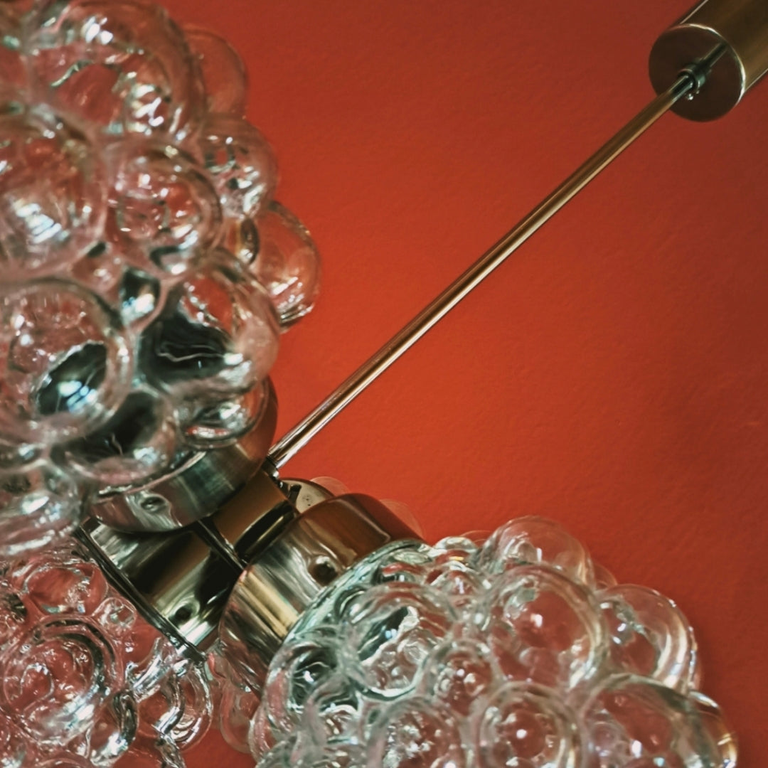 Iconic Bubble Glass Sputnik Chandelier Mid Century Bauhaus Lighting