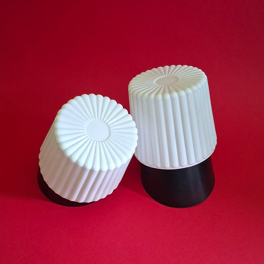 Pair of Bakelite Opaline Glass Wall Sconces