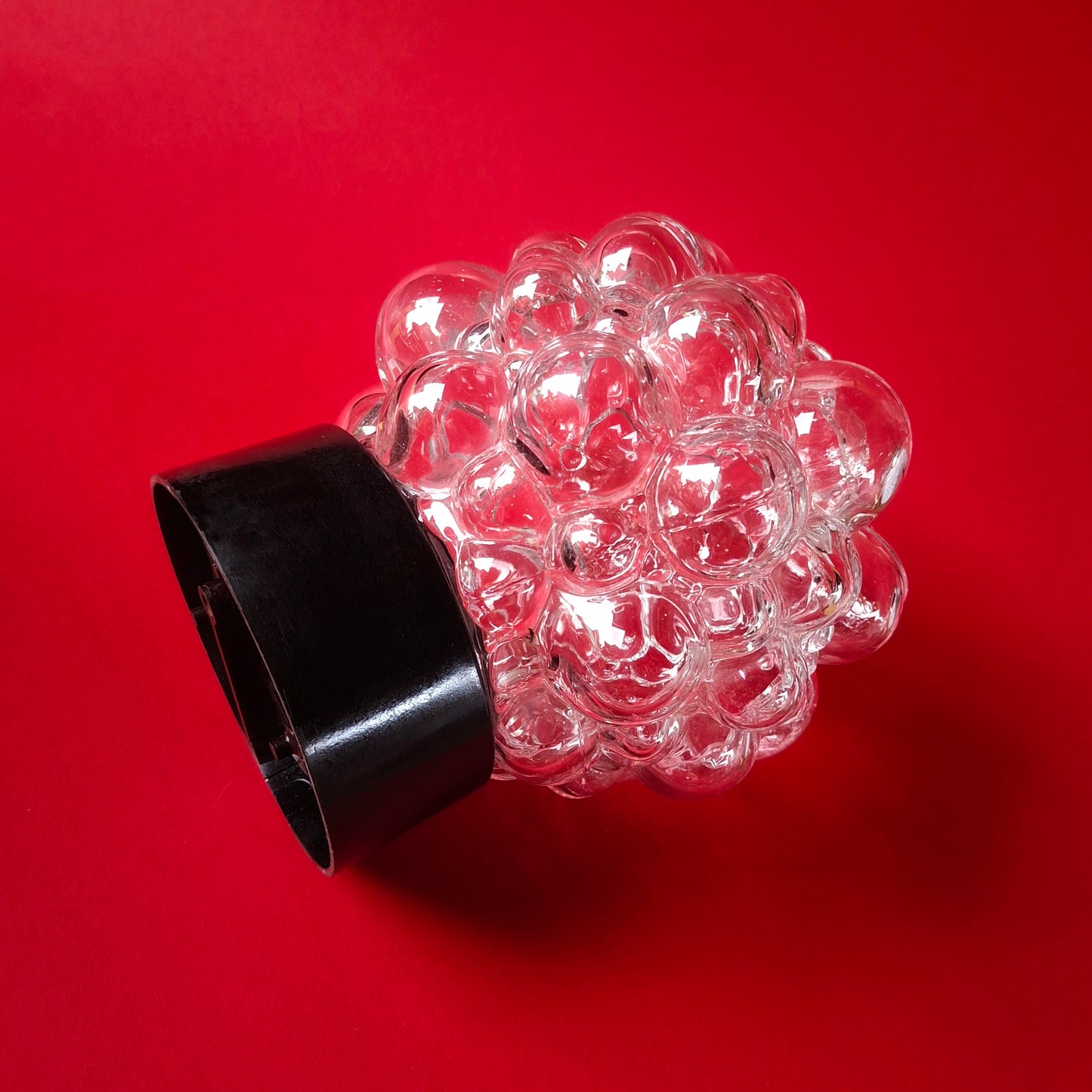 Vintage Bakelite Bubble Glass Sconce Ceiling Wall Lights (Multiples Available)