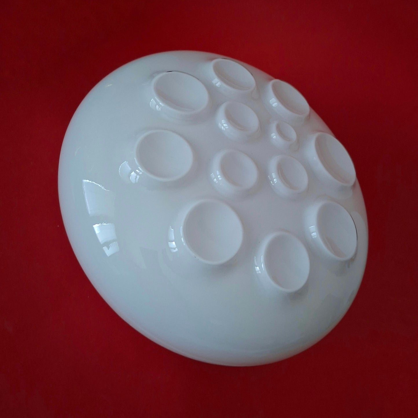 Mid Century Space Age Opaline Glass Wall Ceiling Sconce Light