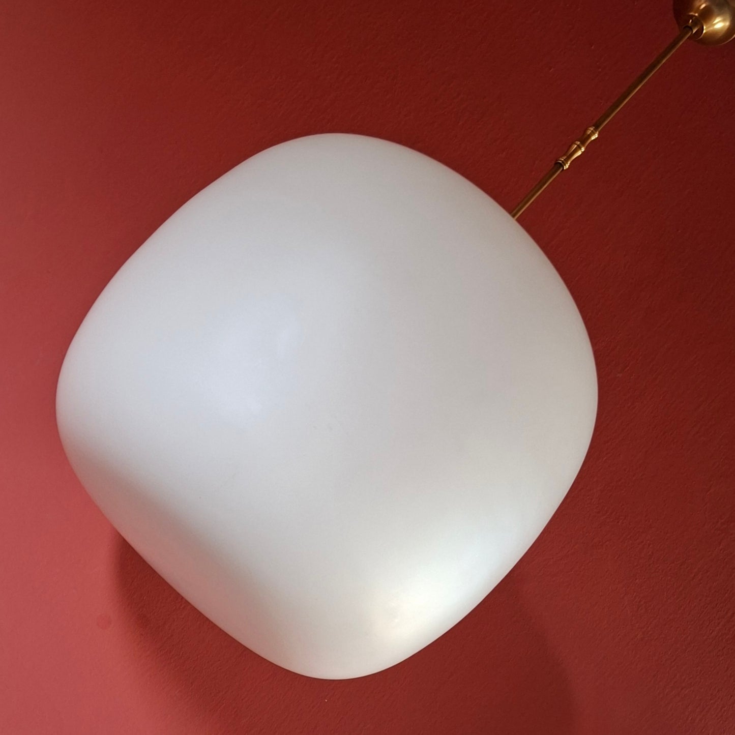 Huge Impressive Glass Pendant Lights with Brass Fittings 2 Available