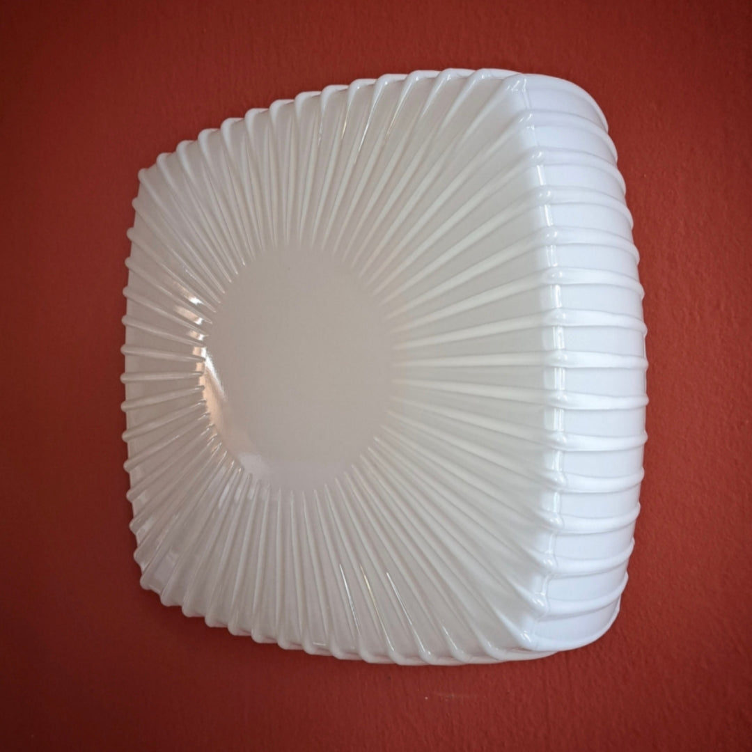Sqquare Opaline Glass Wall Ceiling Sconce Light MULTIPLES AVAILABLE