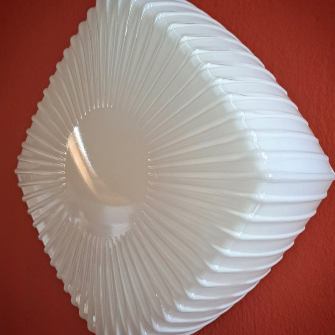 Sqquare Opaline Glass Wall Ceiling Sconce Light MULTIPLES AVAILABLE