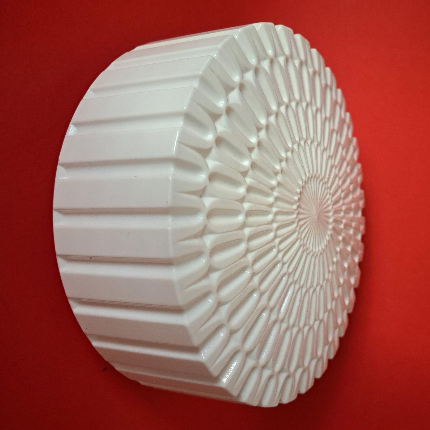 Vintage Geometric Mandala Opaline Glass Wall Sconce MULTIPLES AVAILABLE