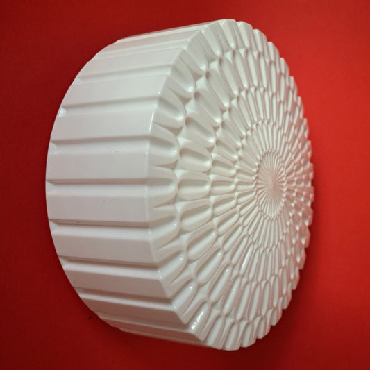 Vintage Geometric Mandala Opaline Glass Wall Sconce MULTIPLES AVAILABLE