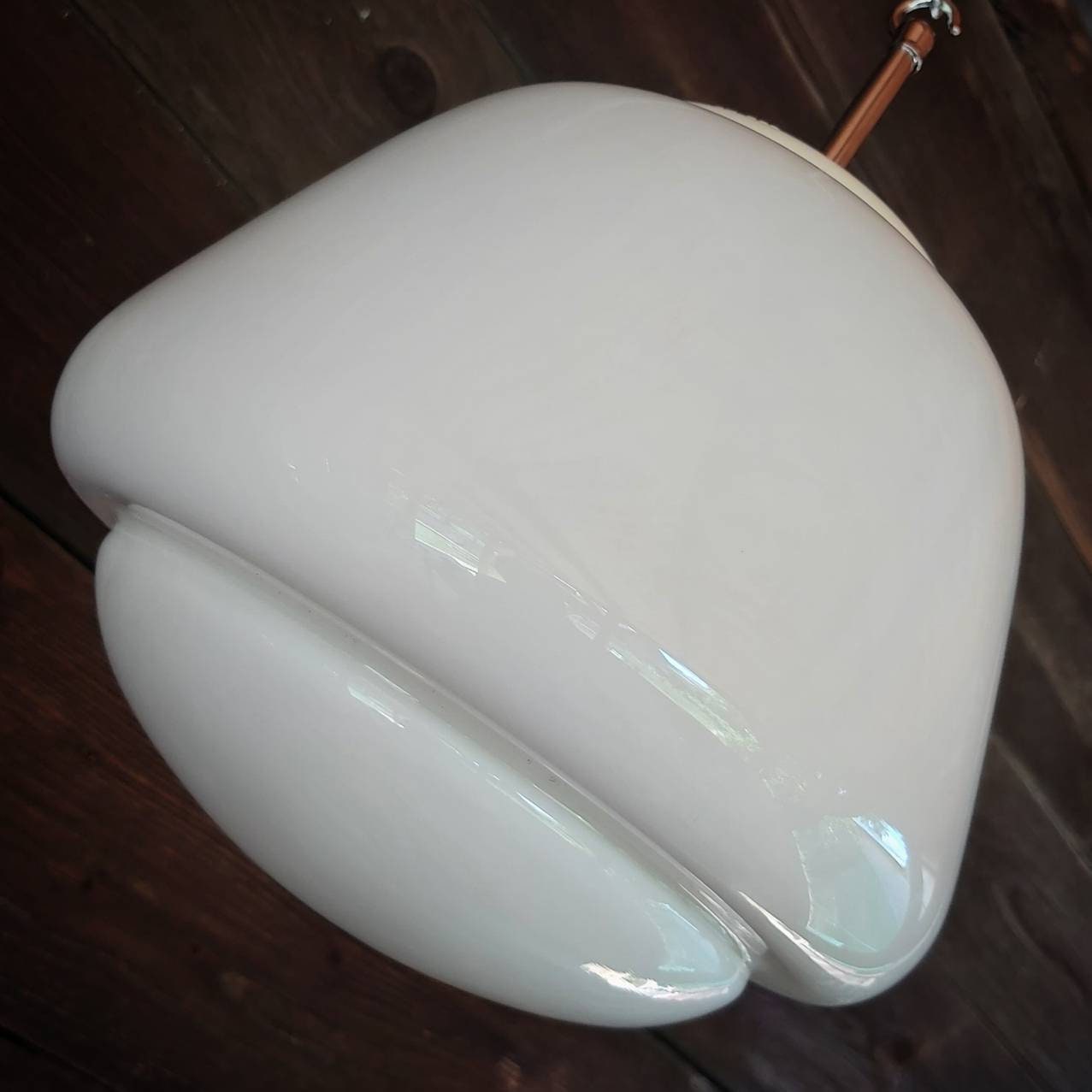 Vintage Schoolhouse Milk Glass Pendant Lights MULTIPLES AVAILABLE