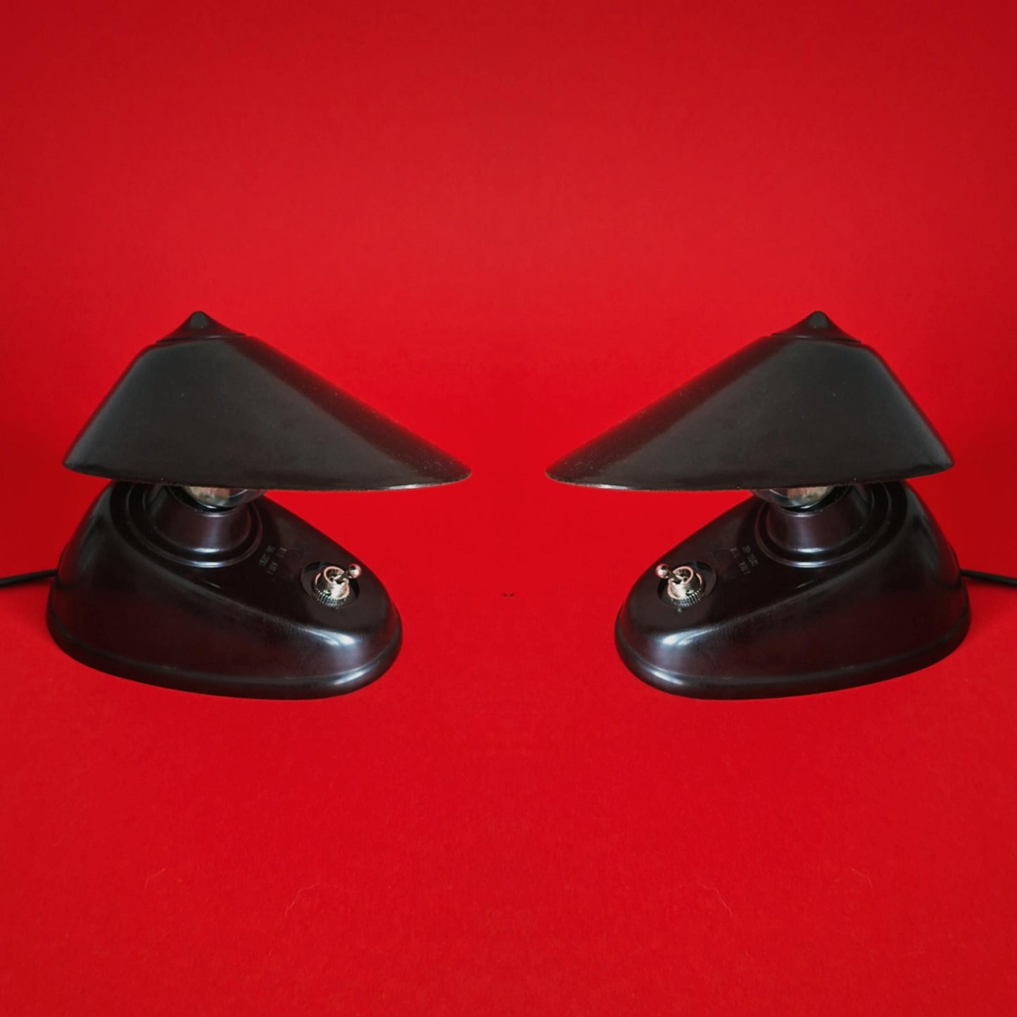 Pair of Mid Century 1950s Bakelite Desk Lamps