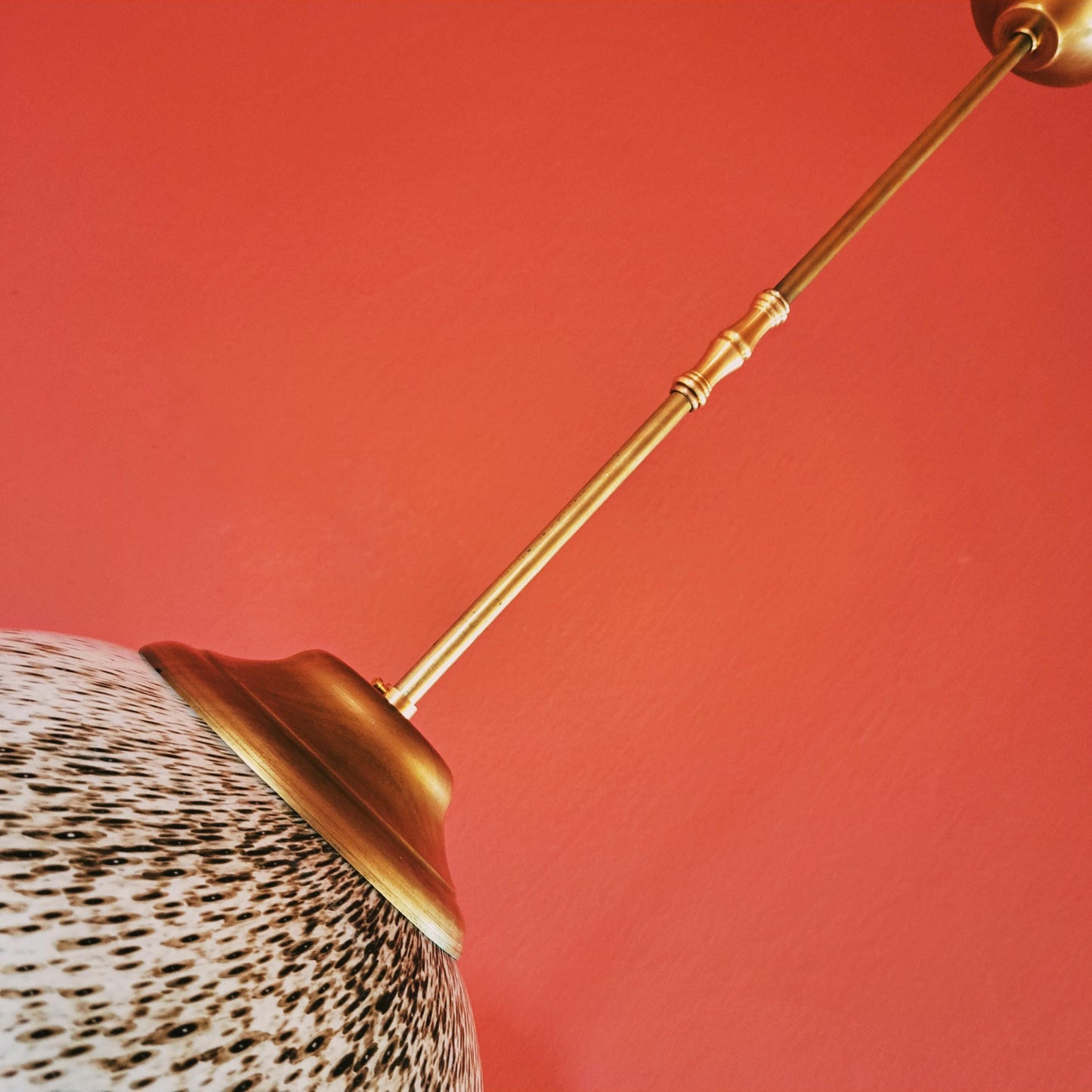 Large Mid Century Murano Glass Ball Globe Pendant Lights MULTIPLES AVAILABLE