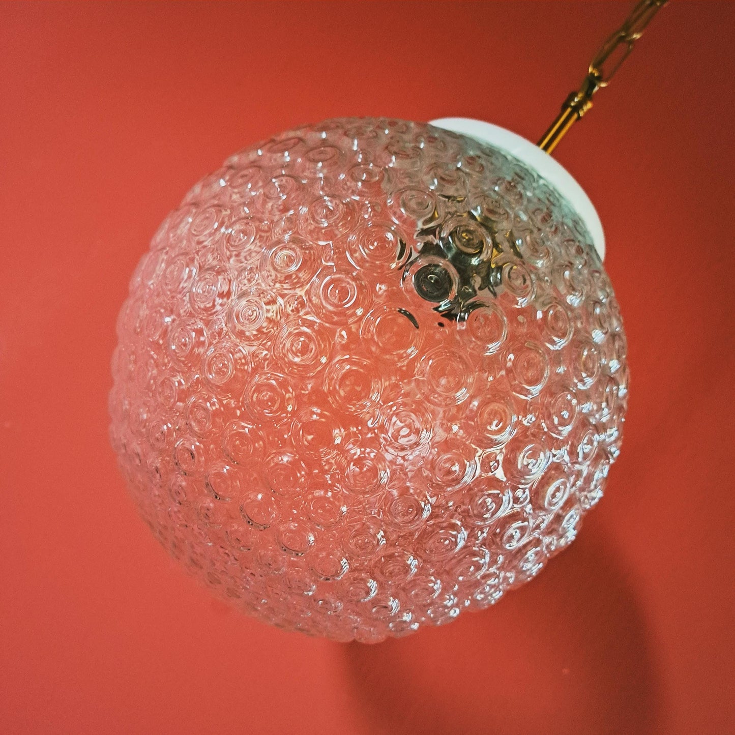 3 x Mid Century Glass Globe Pendant Lights MULTIPLES AVAILABLE