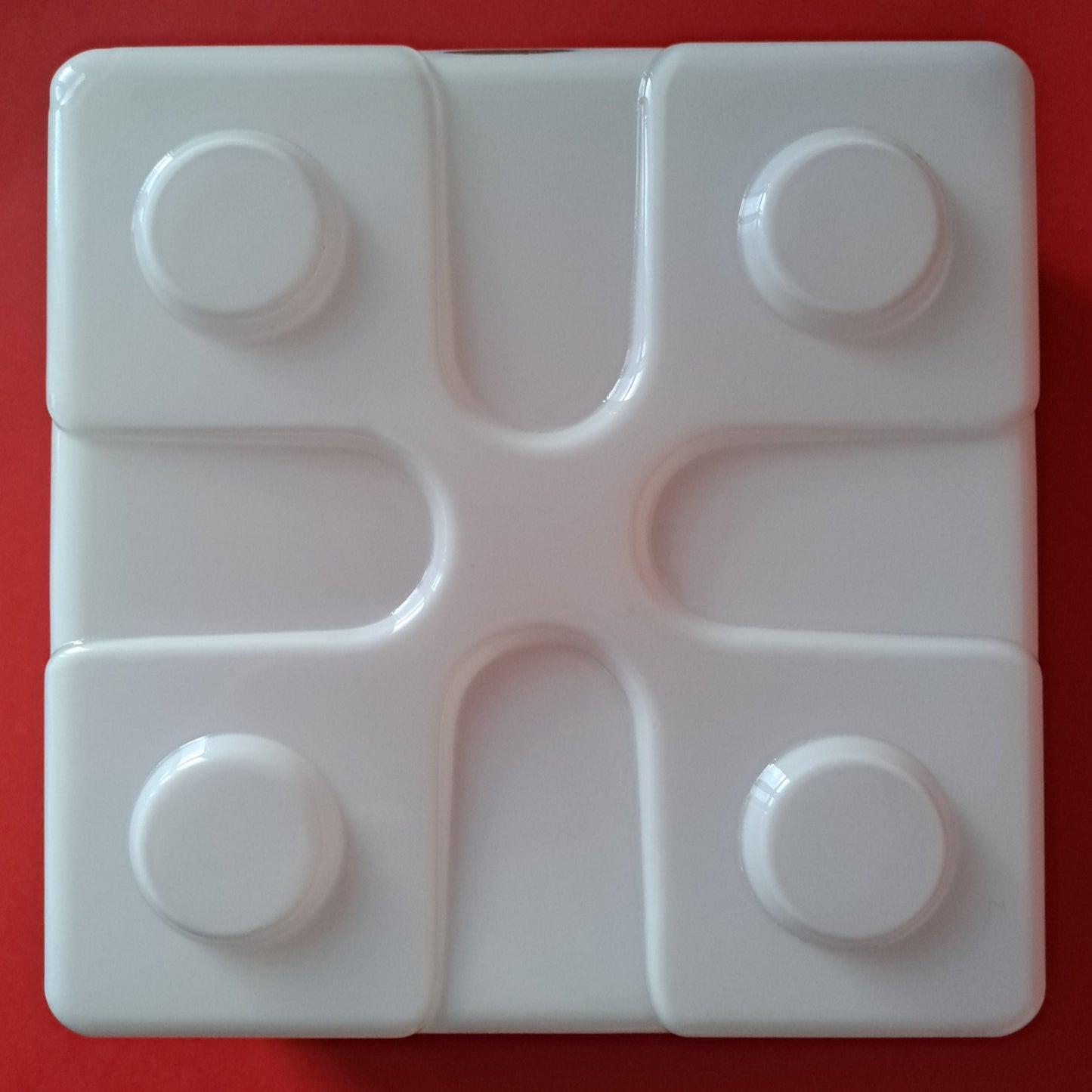 Vintage Retro Square White Opaline Glass Wall Sconces MULTIPLES AVAILABLE