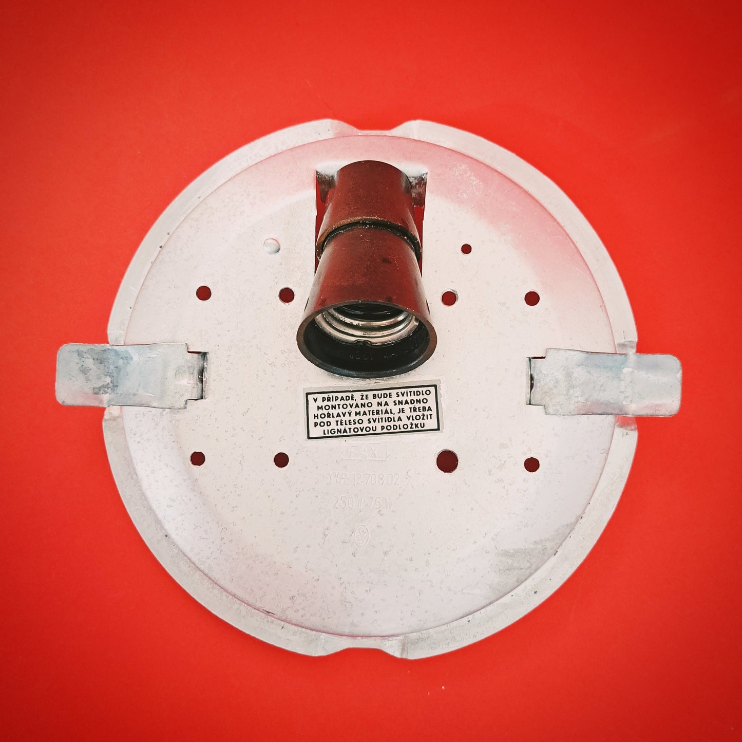 Vintage Retro Square White Opaline Glass Wall Sconces MULTIPLES AVAILABLE