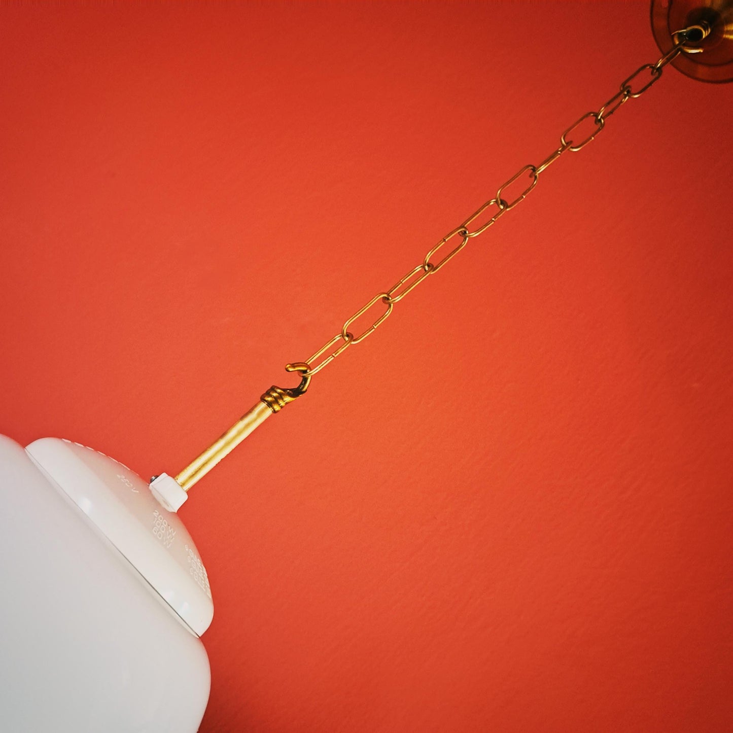 Mid Century Opaline Glass Schoolhouse Pendant Lights MULTIPLES AVAILABLE