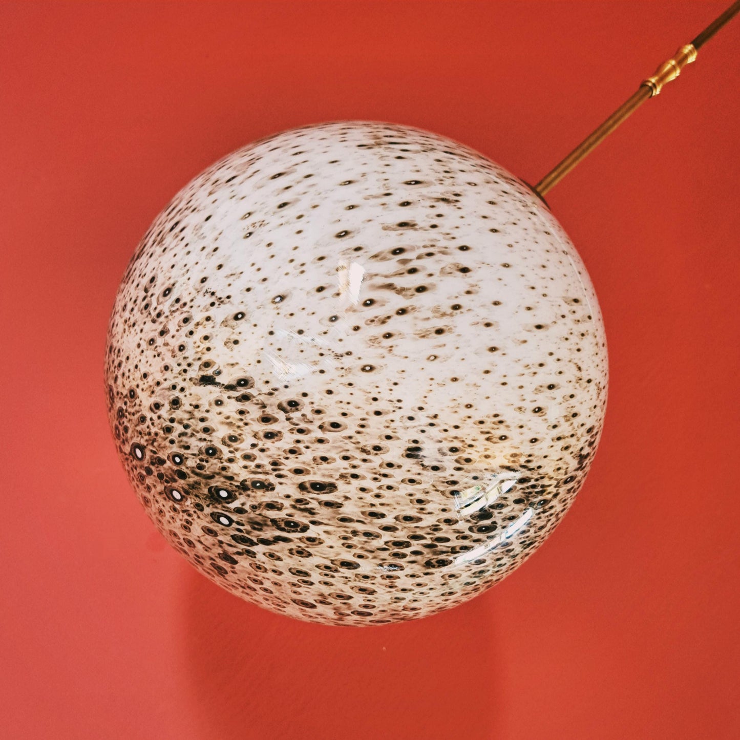 Large Mid Century Murano Glass Ball Globe Pendant Lights MULTIPLES AVAILABLE