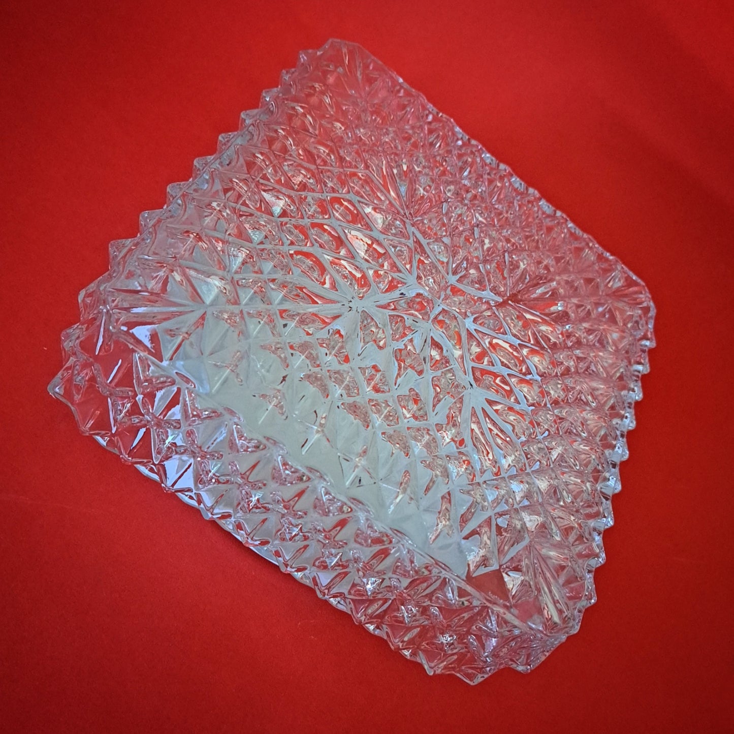 Crystal Glass Ceiling Sconce: Square Flush Mount Light (20cm)