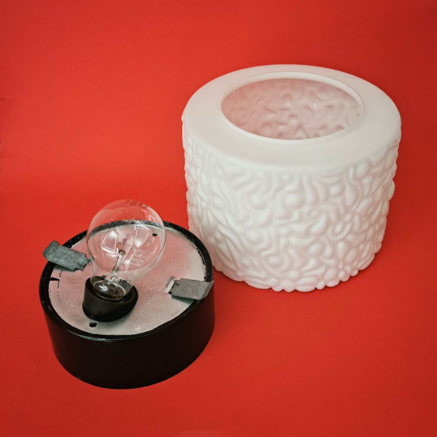 Opaline Glass Ceiling Wall Sconce MULTIPLES AVAILABLE