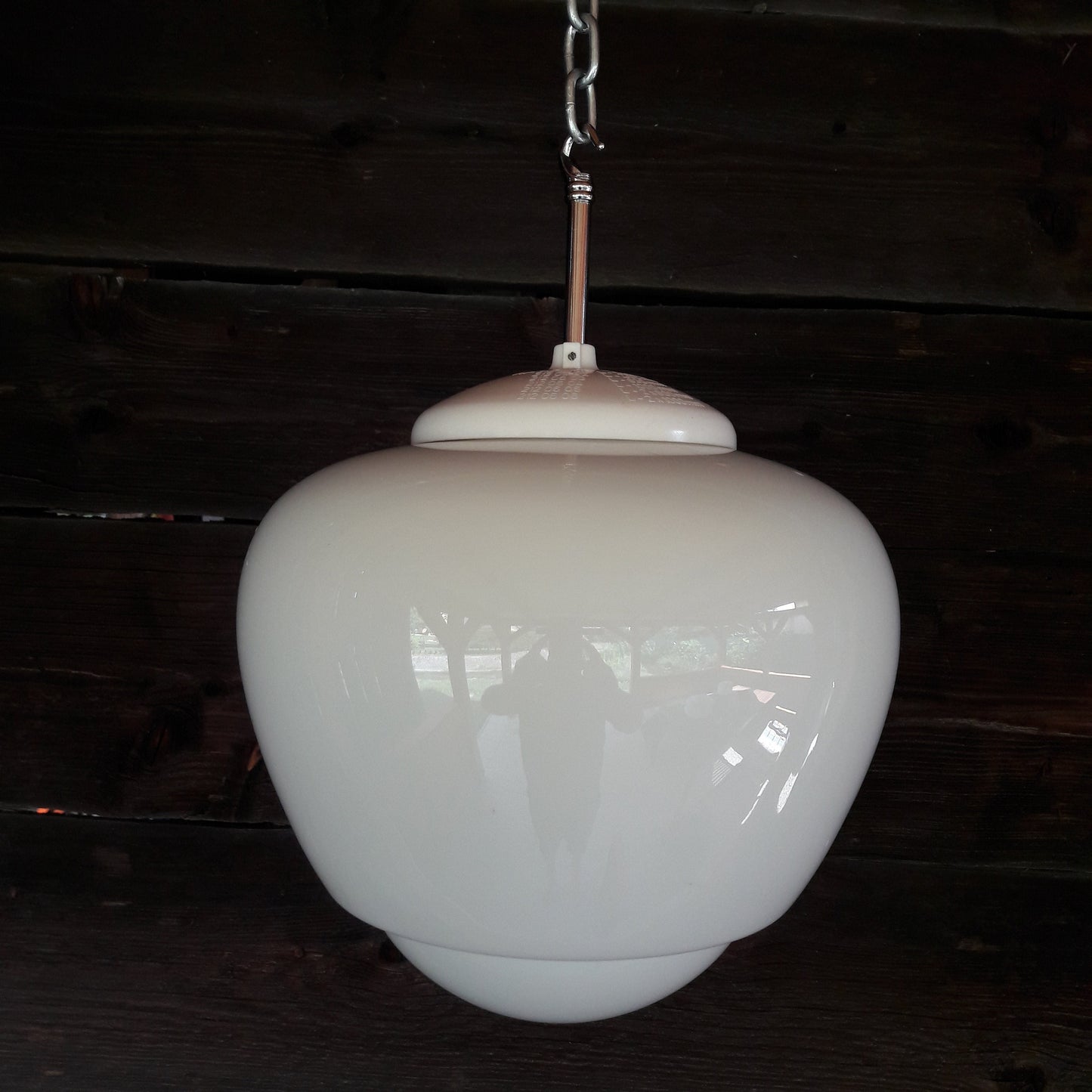 Vintage Schoolhouse Opaline Glass Pendant Lights MULTIPLES AVAILABLE