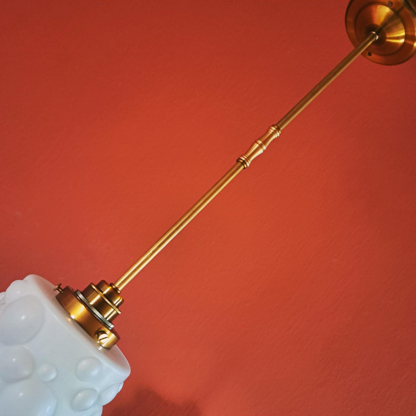 Mid Century Opaline Bubble Glass Pendant Lights MULTIPLES AVAILABLE