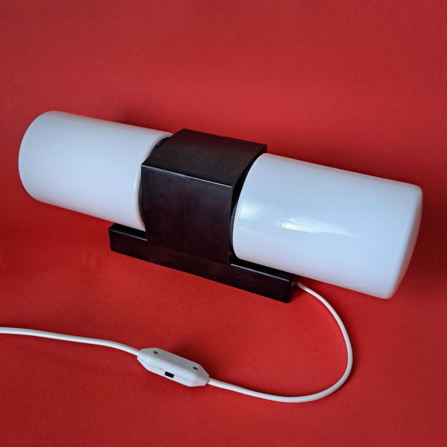 1950s Bakelite Opaline Glass Wall Lamp Sconces MULTIPLES AVAILABLE