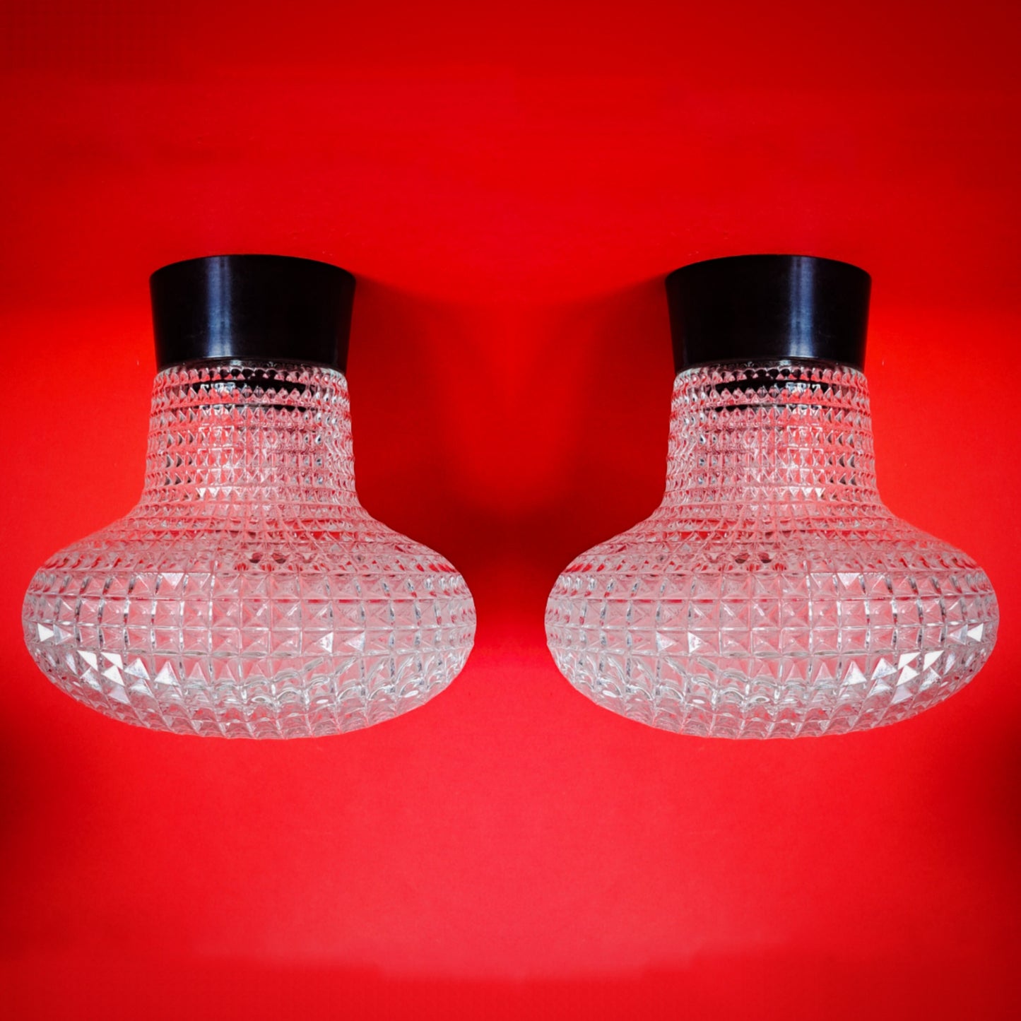 Bohemian Crystal Glass Ceiling Sconce Light