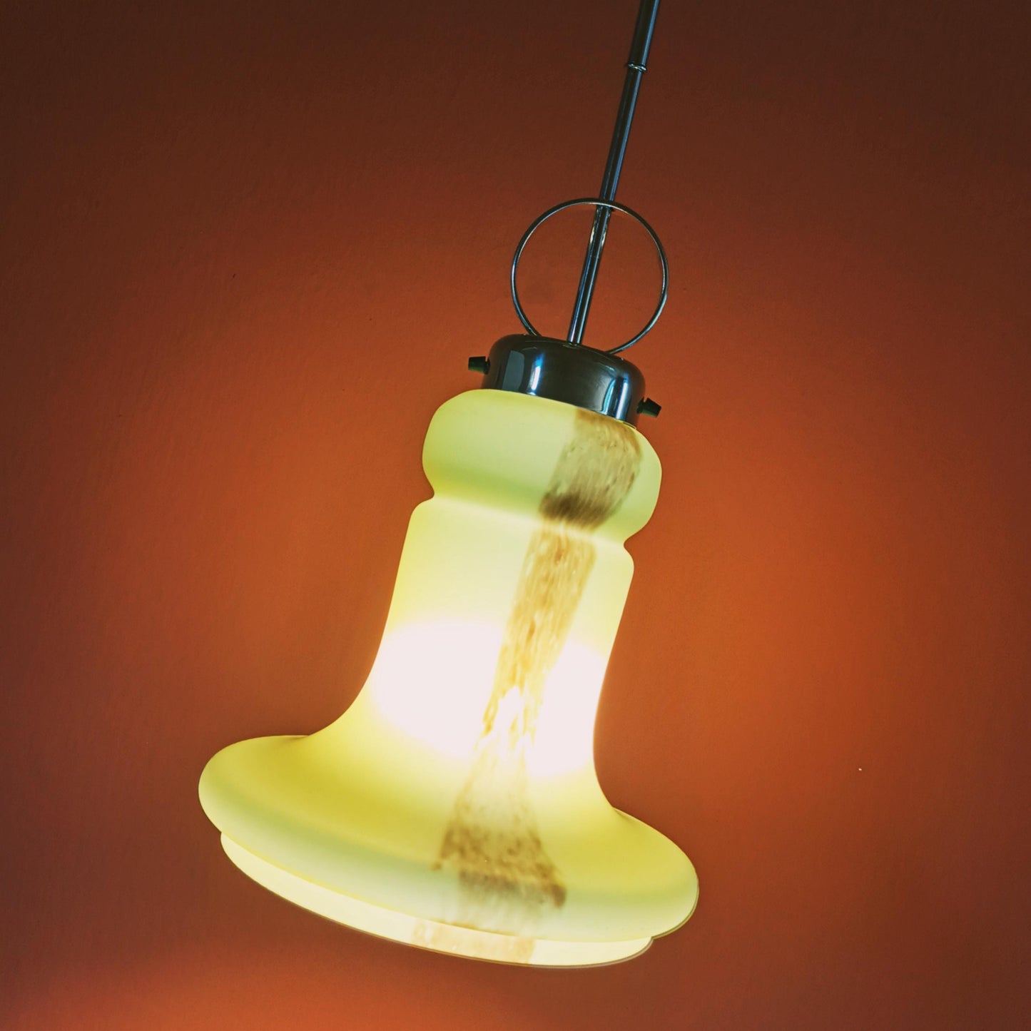 Opaline Marbled Glass Retro Pendant Light