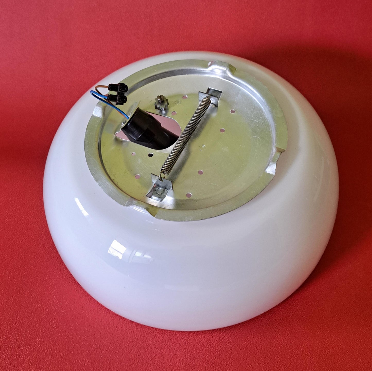 Mid Century Opaline Glass Wall Sconce Light MULTIPLES AVAILABLE