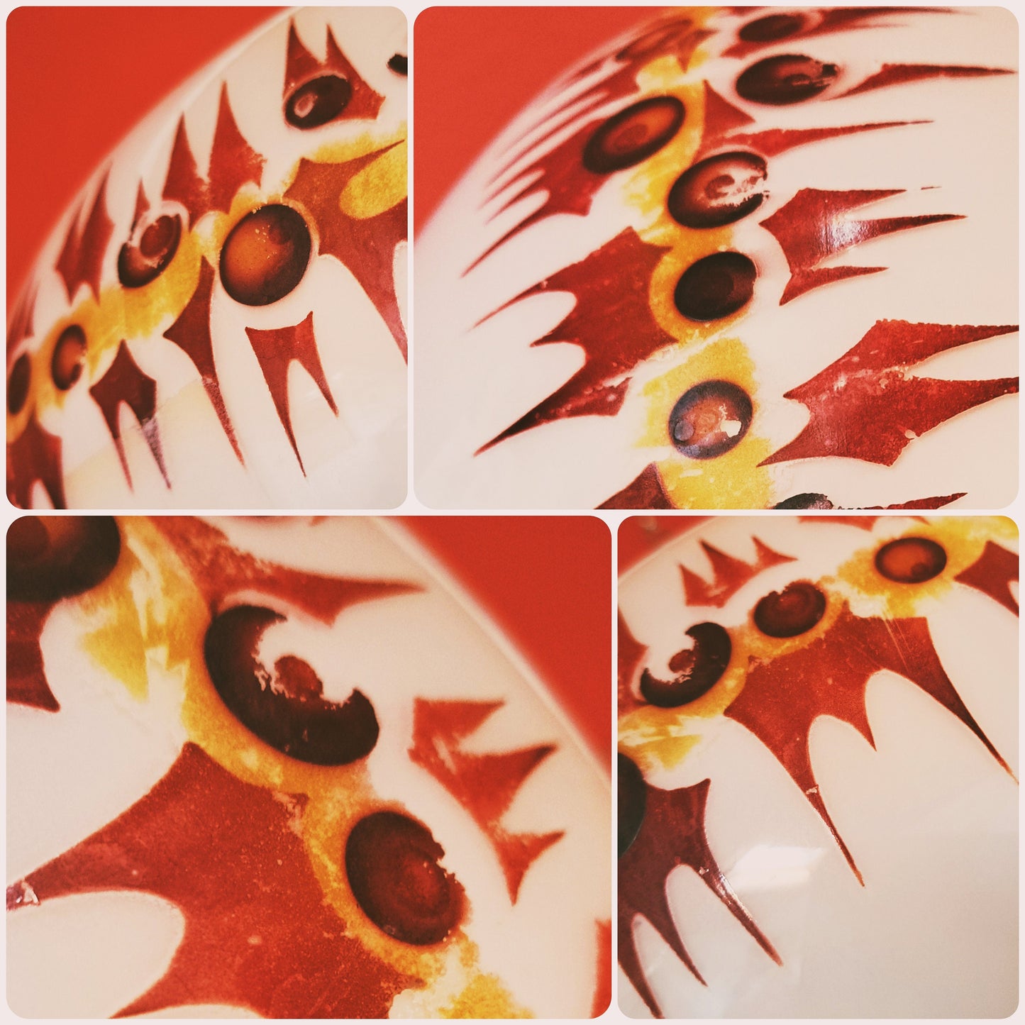 Mid Century Opaline Glass Pendant Lights MULTIPLES AVAILABLE