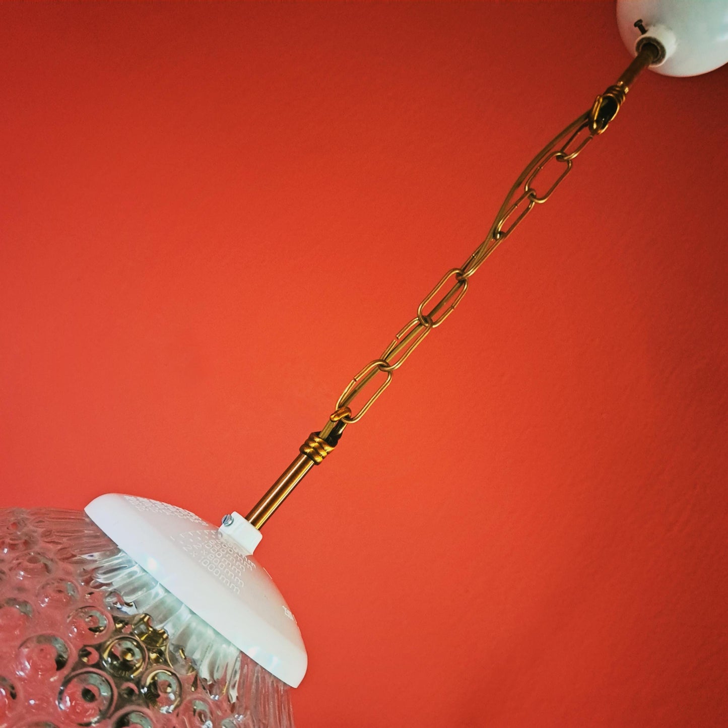 3 x Mid Century Glass Globe Pendant Lights MULTIPLES AVAILABLE