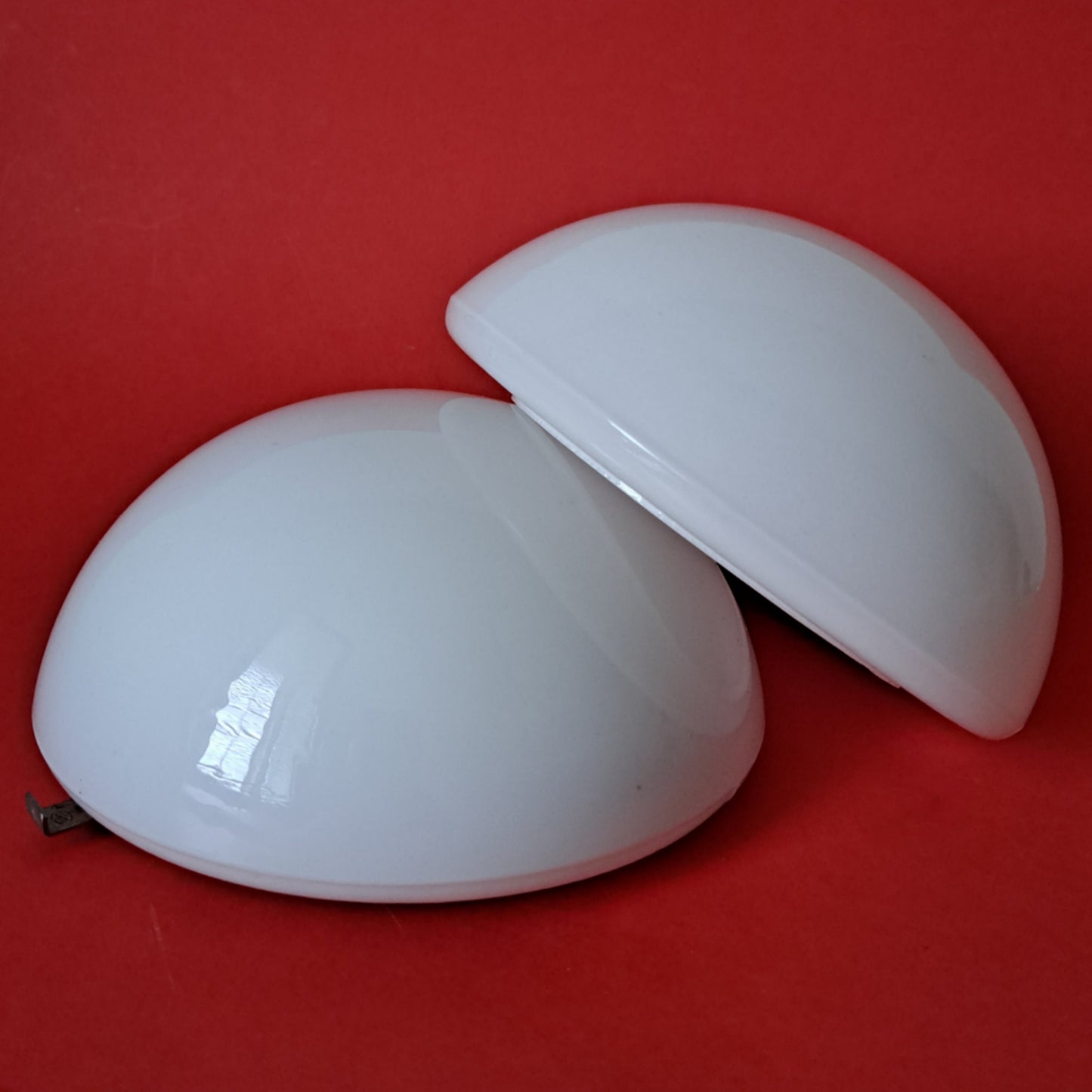 Small Mid Century Opaline Glass Wall Sconces Lights MULTIPLES AVAILABLE