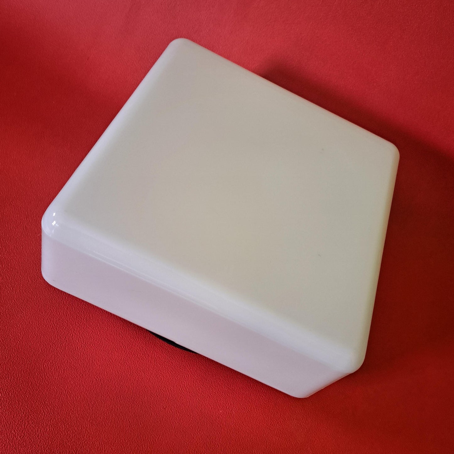 Square Mid Century Opaline Glass Wall Ceiling Sconces MULTIPLES AVAILABLE