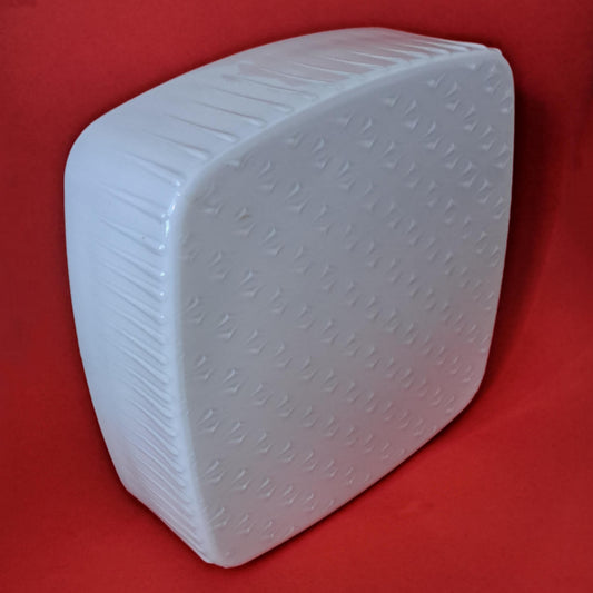 Vintage Square Opaline Glass Ceiling Wall Sconce Light