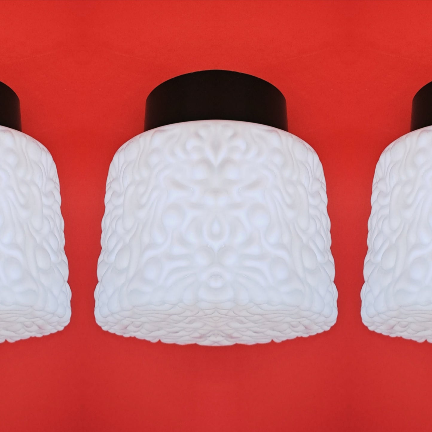 Opaline Glass Ceiling Wall Sconce MULTIPLES AVAILABLE