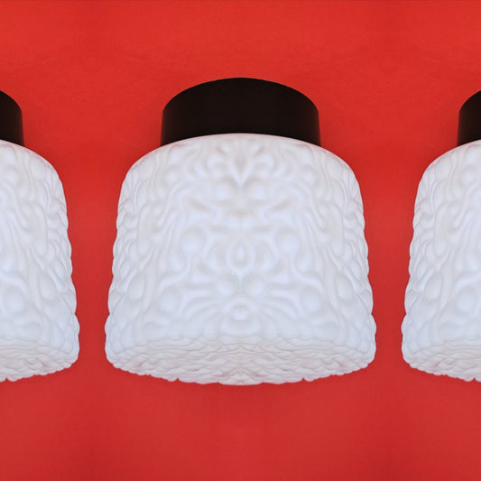 Opaline Glass Ceiling Wall Sconce MULTIPLES AVAILABLE